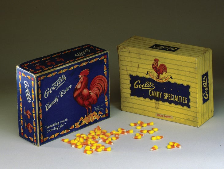 blu&yllow Rooster CMYK.jpg What we know today as Jelly Belly started out in 1869 as a candy shop named after its founder, Gustav Goelitz, in Belleville, Illinois. Goelitz鈥檚鈥