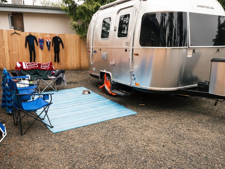 Copy of LOGE_Westport3_PC_GarretVanSwearingen Airstream parked at LOGE Westport campground