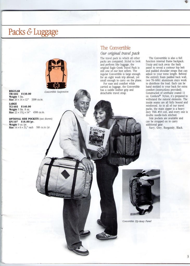 Old catalog page from Eagle Creek | Eagle Creek should not die