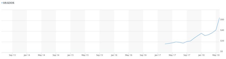 Canada Goose Holdings Inc. stock data