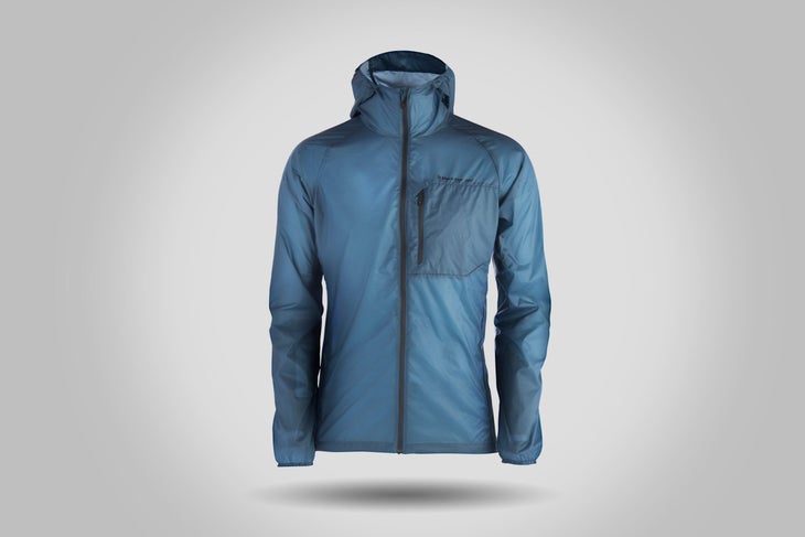 Green Theme International Black Diamond Distance Shell, blue jacket