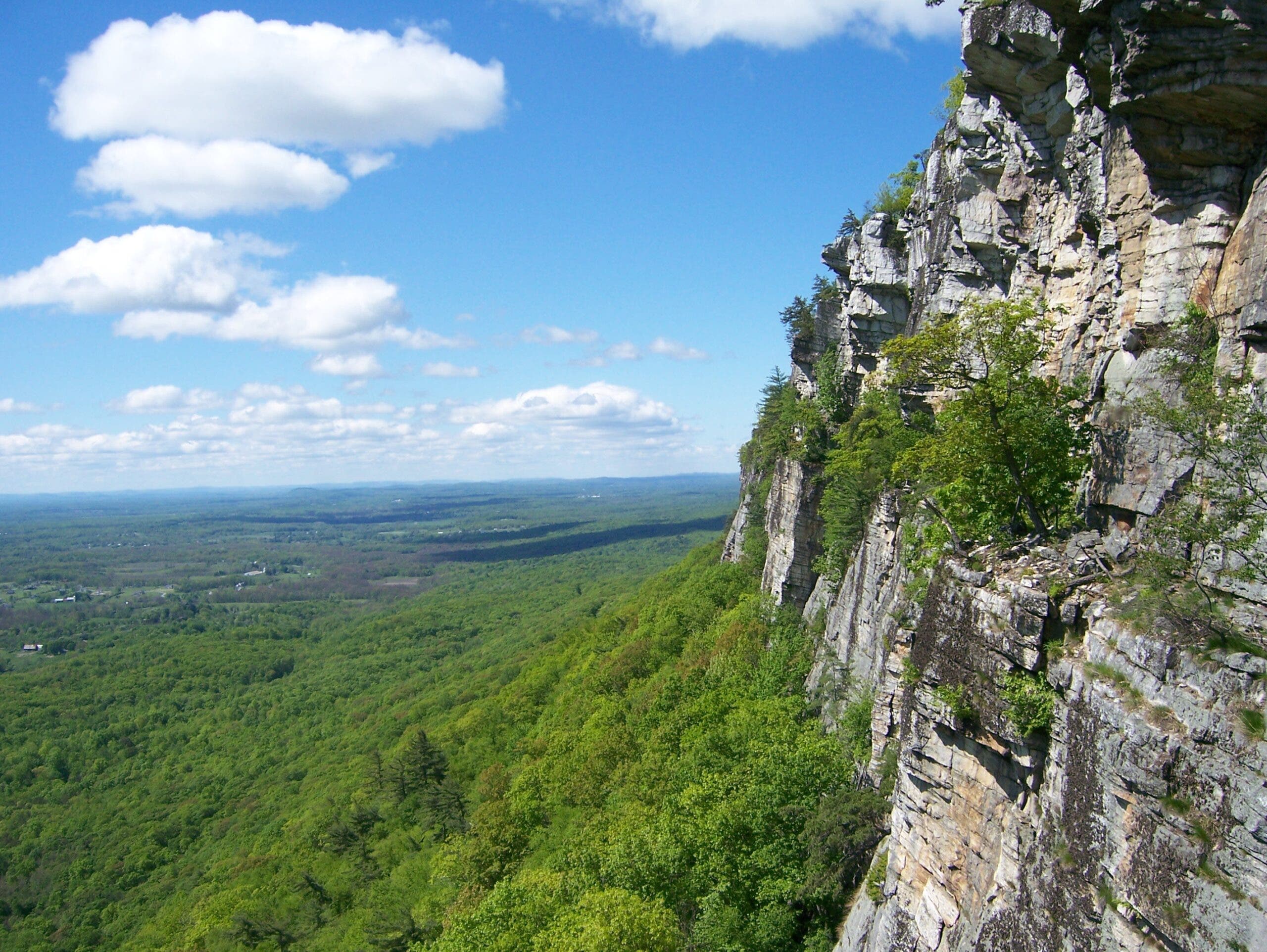 The Gunks climbing area in New York