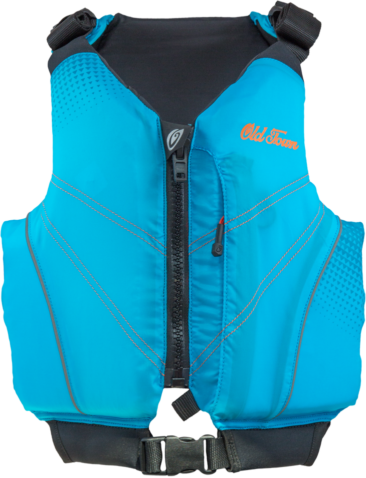 InletJunior_Blue_Front Blue Old Town Inlet kids PFD life vest | Family paddlesports