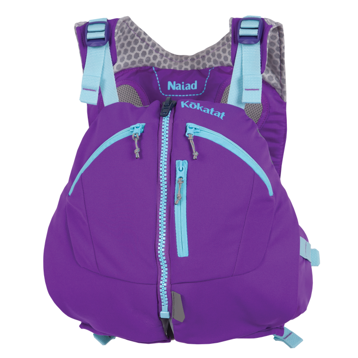 purple Naiad life vest PFD |family paddlesports