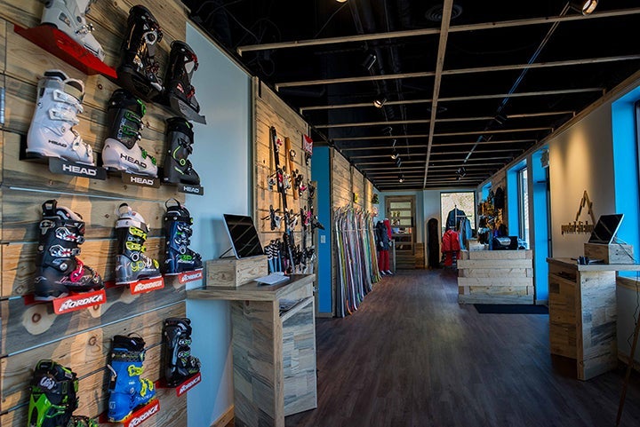 new-shop4 Since starting out with just used skis, Powder7 has since added new products and accessories like boots. // Image: Courtesy