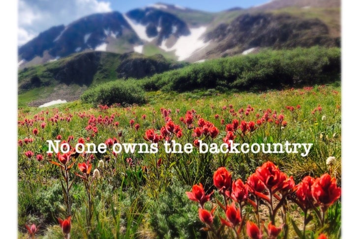 no one owns the backcountry GoFundMe title page \