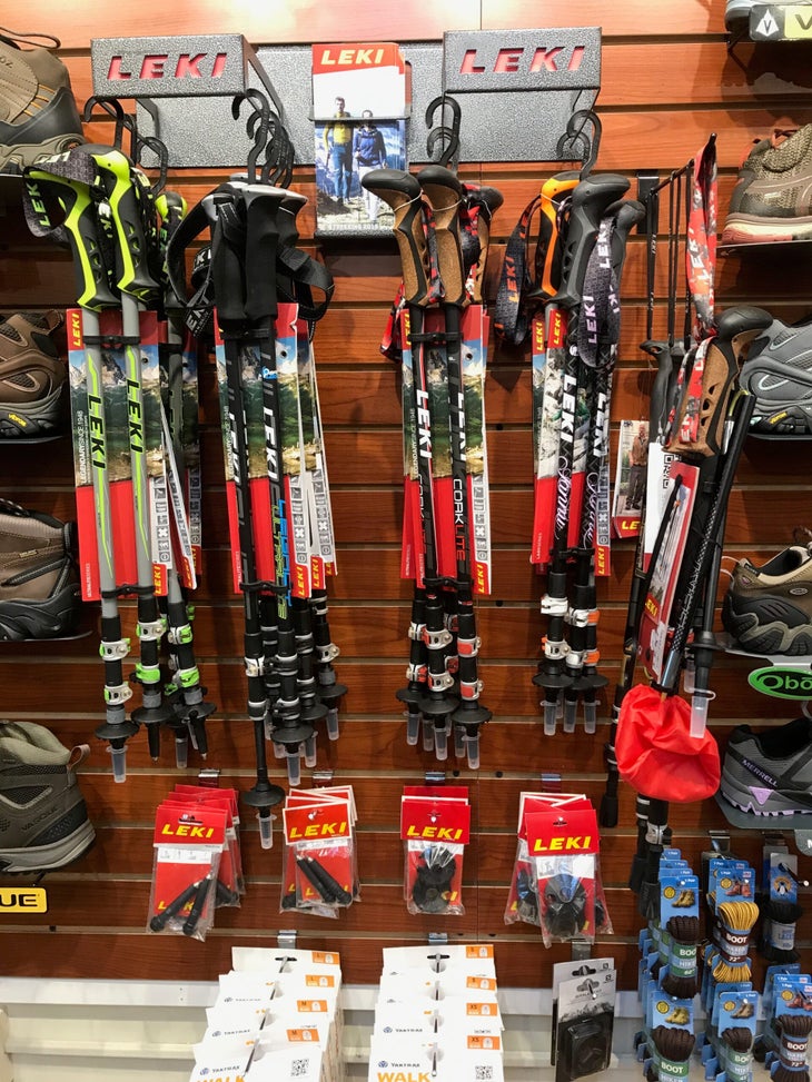 The Outdoor Brand Playbook Part 4--Leki at Walkabout Outfitter, close up
