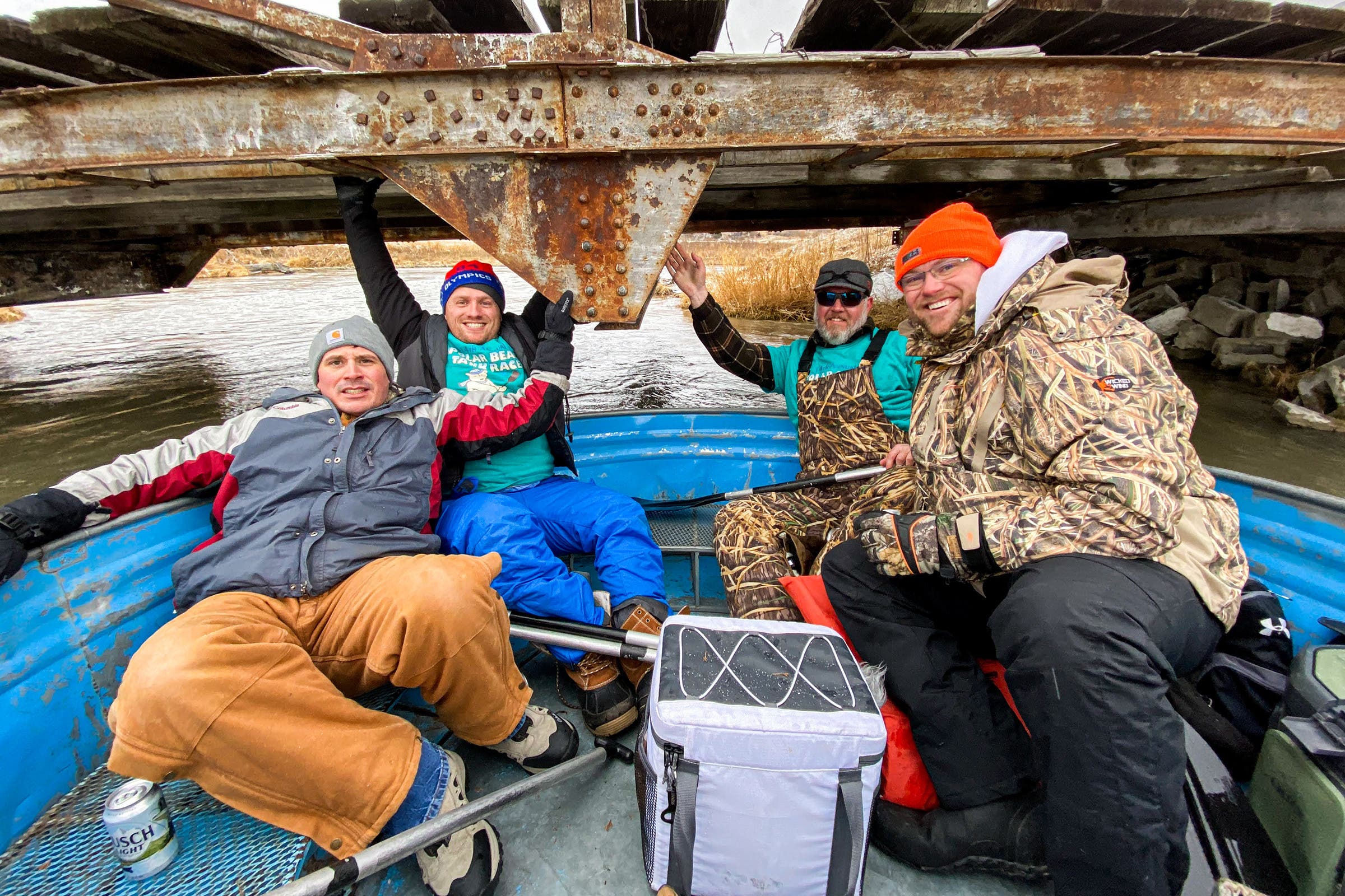 The Muddy Creek Boyz on water