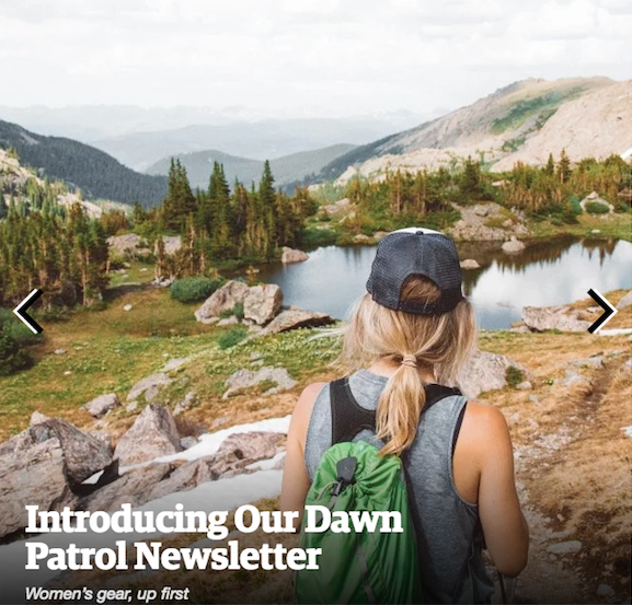 "Outside's Dawn Patrol newsletter"