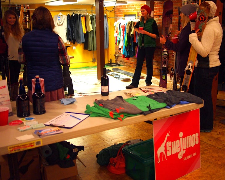 She Jumps event in Backcountry Essentials
