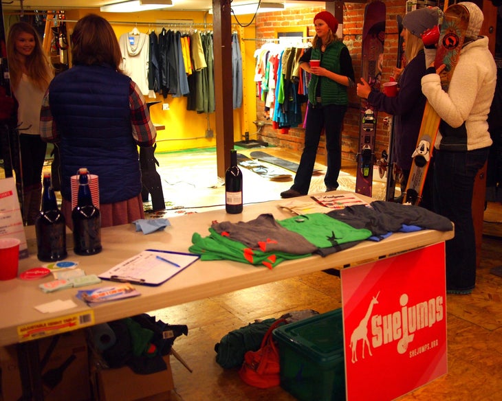 she jumps waxing She Jumps event in Backcountry Essentials