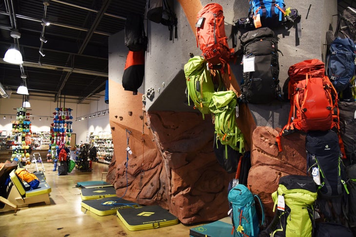 Neptune Mountaineering climbing wall