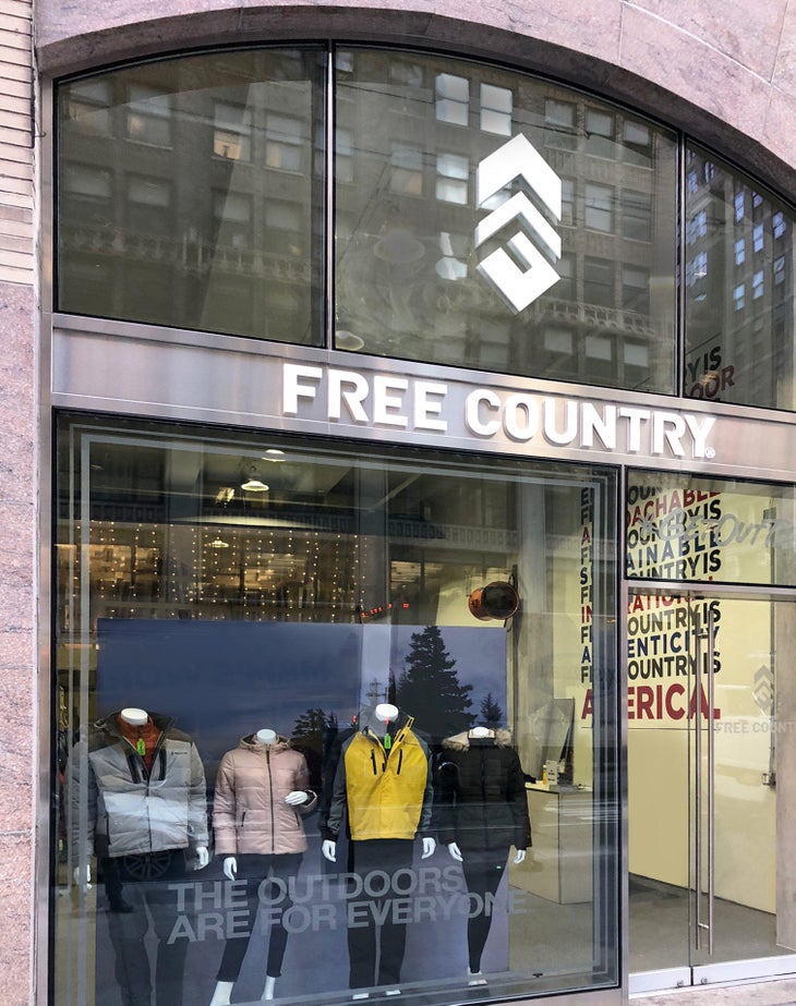 Free Country Storefront in NYC for the holidays 2019
