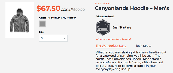 the north face on wanderlust outfitters None