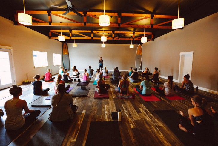 TRAX_3 TRAX employs 15 different yoga teachers for a variety of classes taught each day in the store.