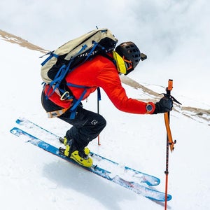 Adrian Ballinger skiing on Makalu.