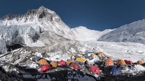 Climbers prepare to summit Mount Everest.