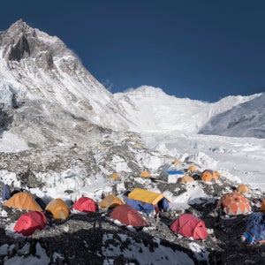Climbers prepare to summit Mount Everest.