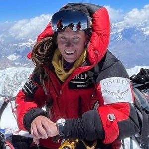 Kristin Harila on top of Annapurna.