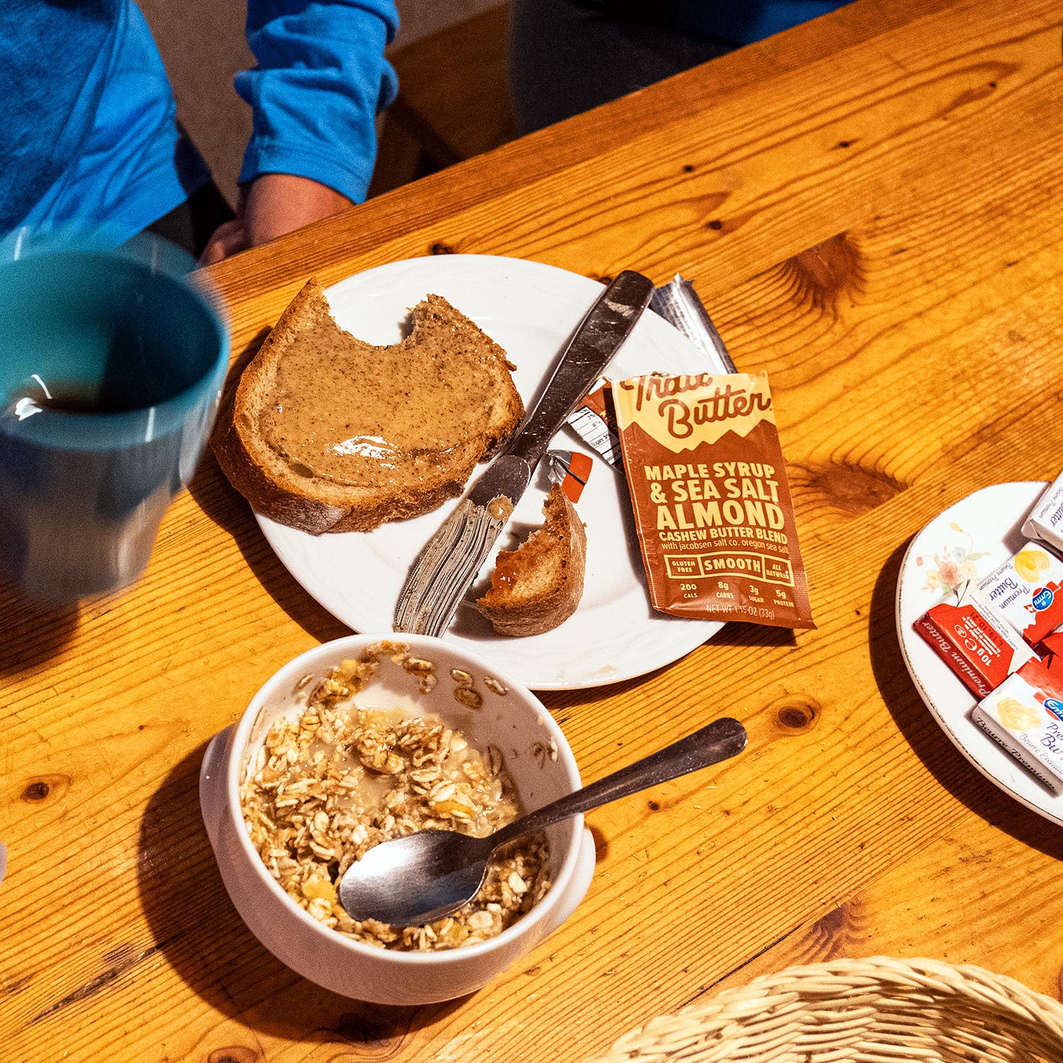 Breakfast fare at the Turtmann Hut