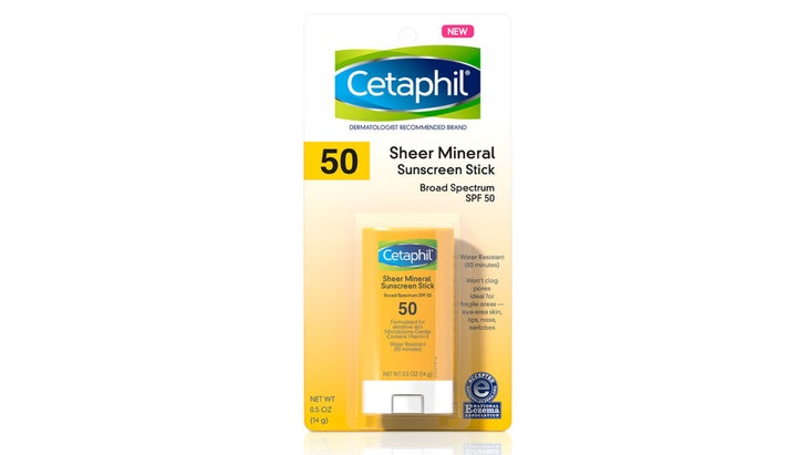 Cetaphil Sheer Mineral Sunscreen Stick Broad Spectrum SPF 50