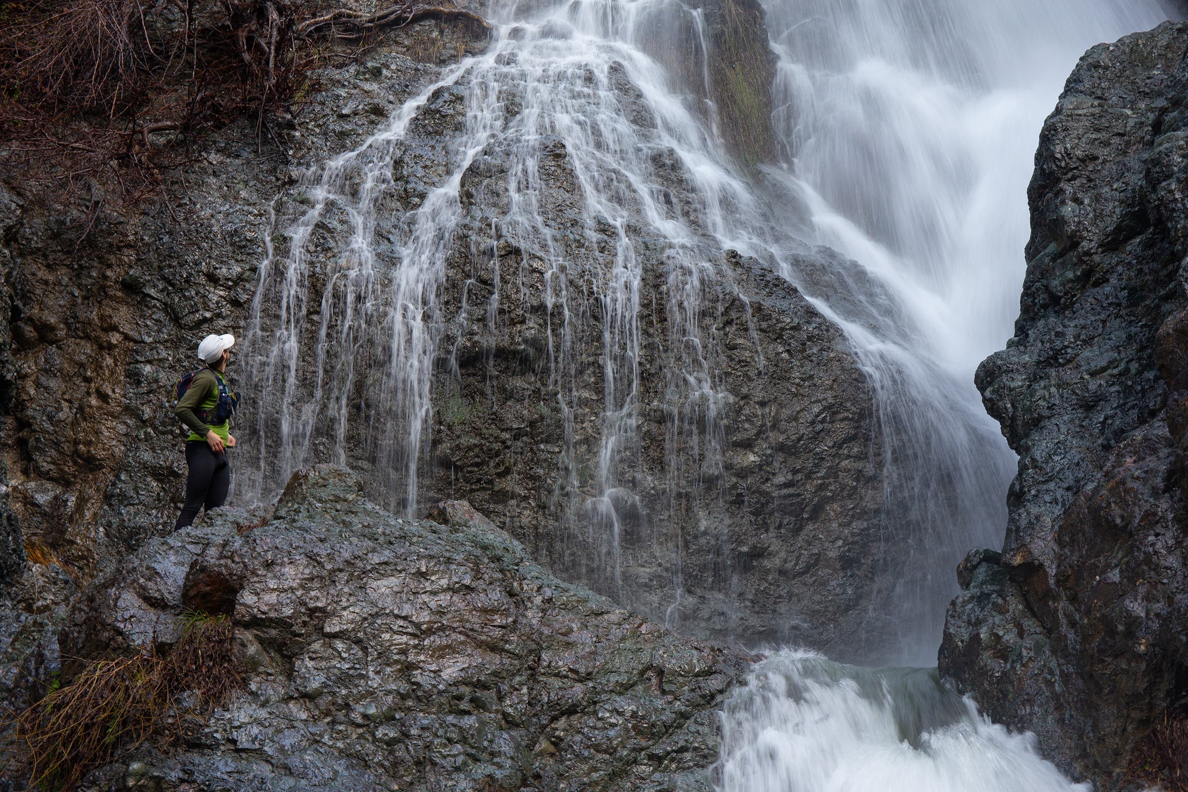 Cinnamon Falls, in the Silver Peak Wilderness