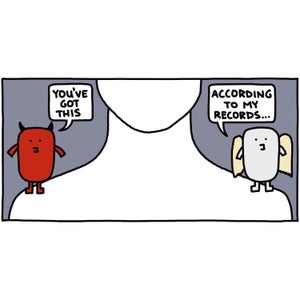 Brendan Leonard illustration: devil saying 