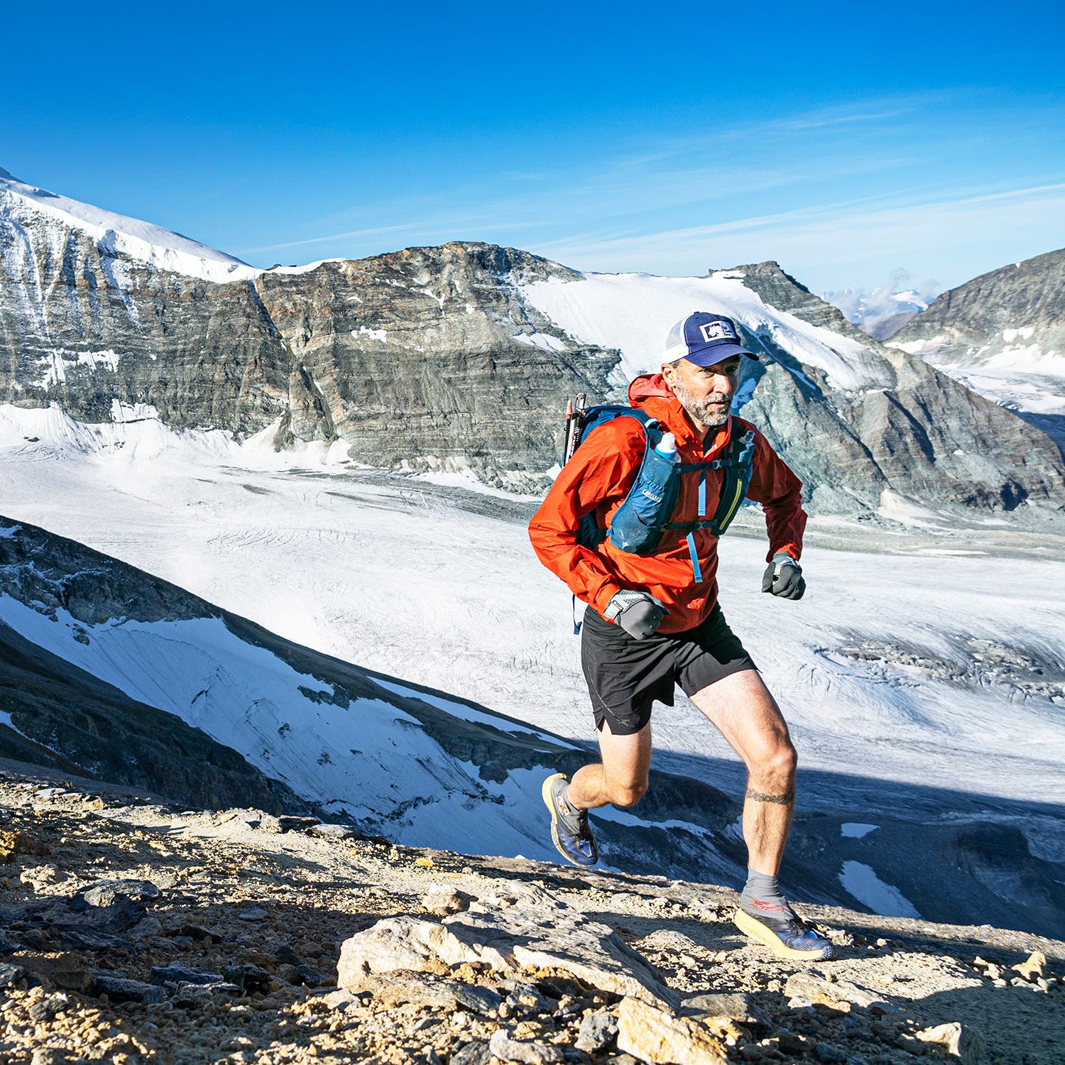 Greg Hanscom pounding out the miles