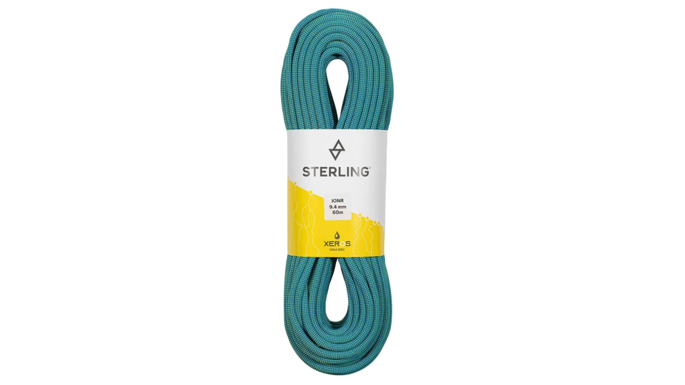 Sterling IonR 9.4mm Yellow Xeros 60m Rope