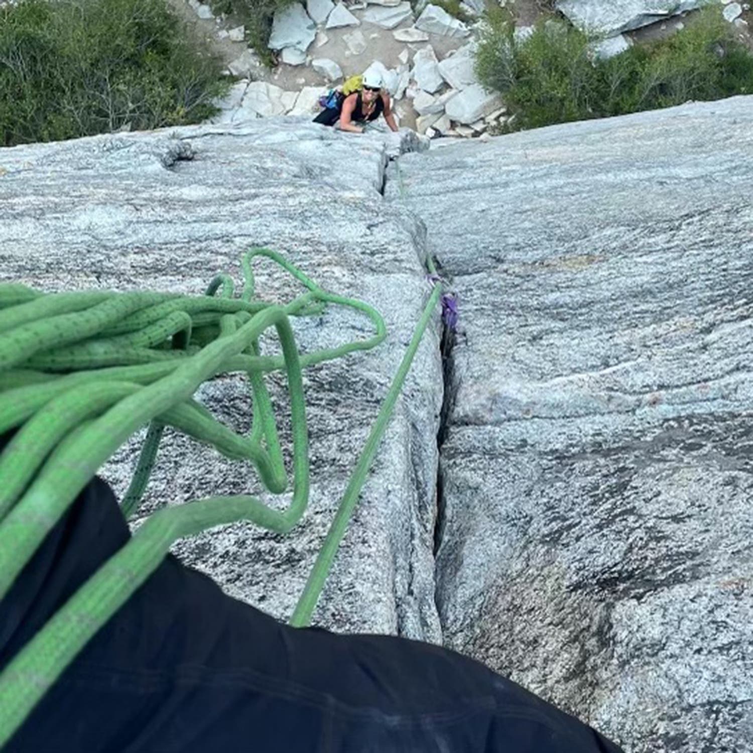 Thiele out and about on the rock