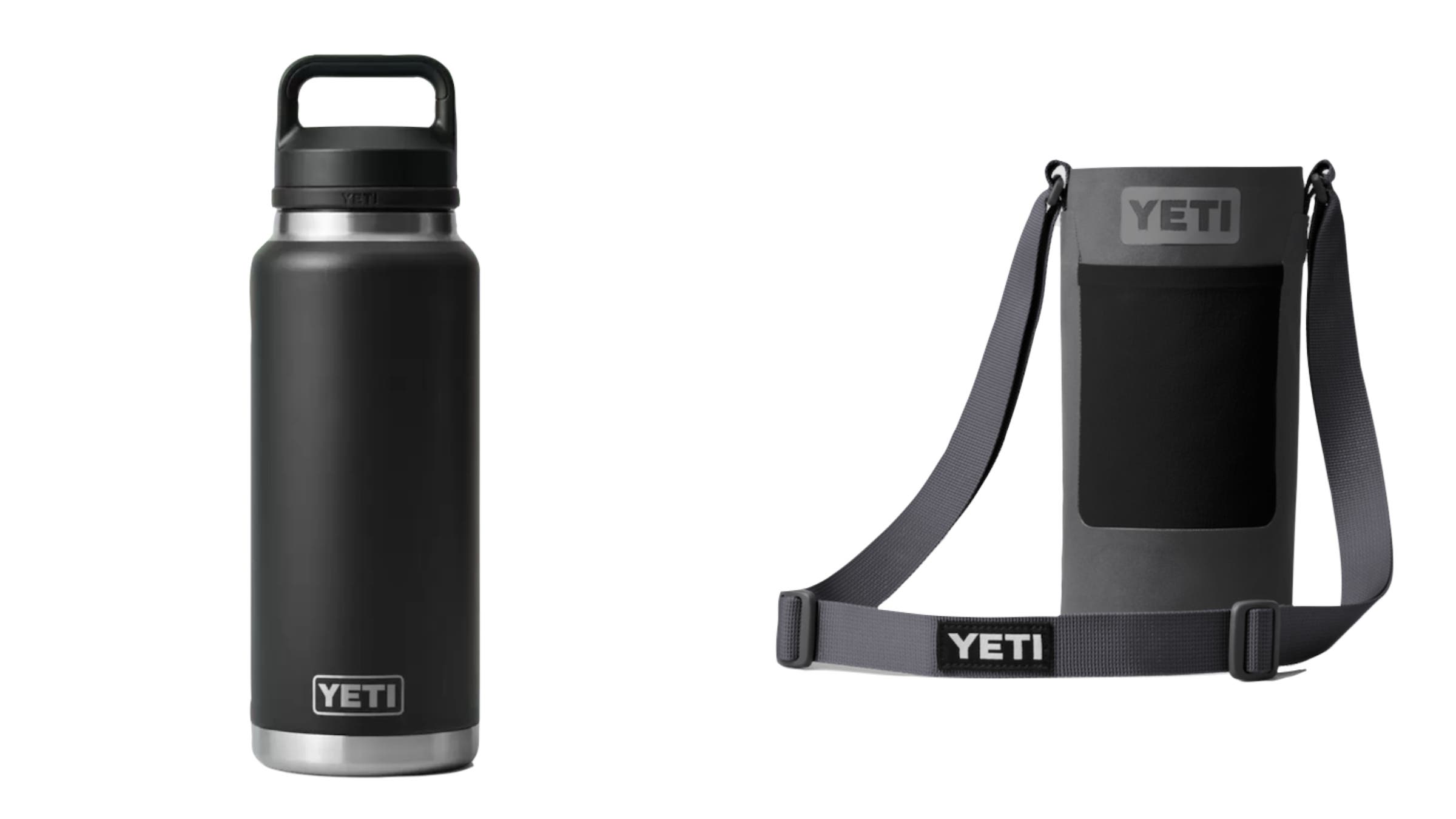 Yeti Rambler 36 oz Bottle with Chug Cap and Rambler Bottle Sling