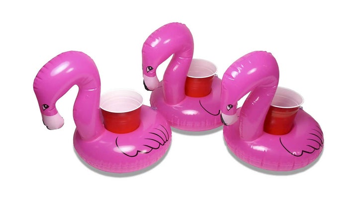 GoFloats Inflatable Flamingo Drink Holder