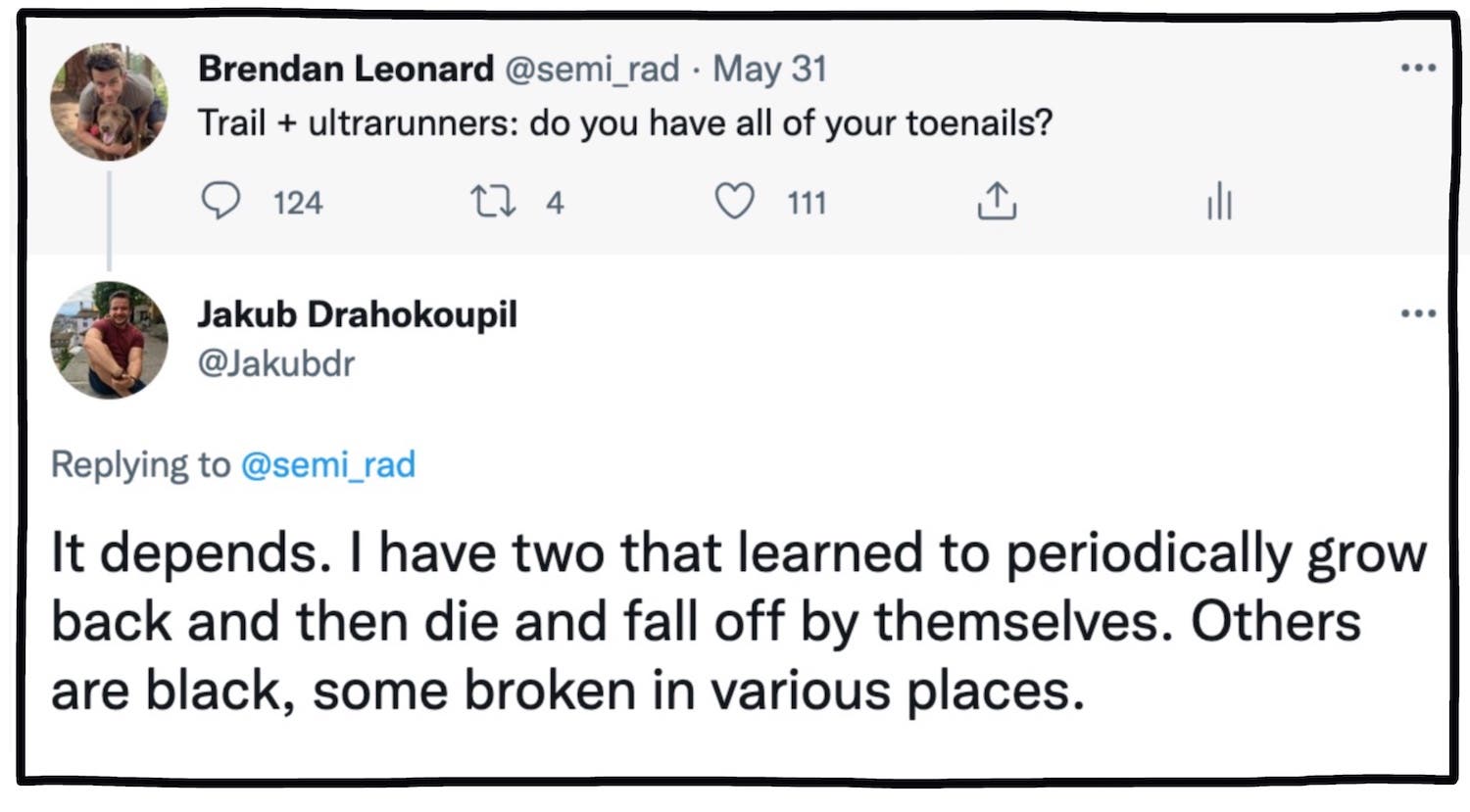 Jakub Drahokoupil tweet: "It depends. I have two that learned to periodically grow back and then die and fall off by themselves. Others are black, some broken in various places."