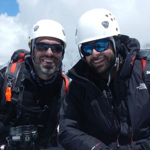Massimo Alpian and Brett Kennedy on the summit of Imja Tse in Nepal鈥檚 Himalayas during a four-week climbing expedition trip at 20,210 feet above sea level