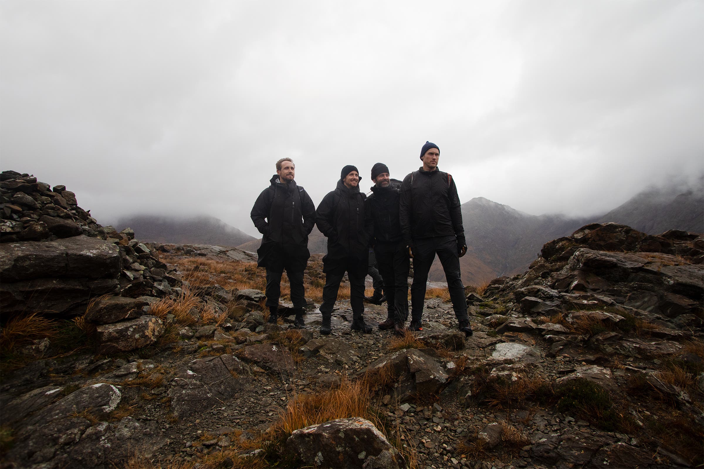 From left: Nick, Steve, Darren, and the author at Black Cuillin