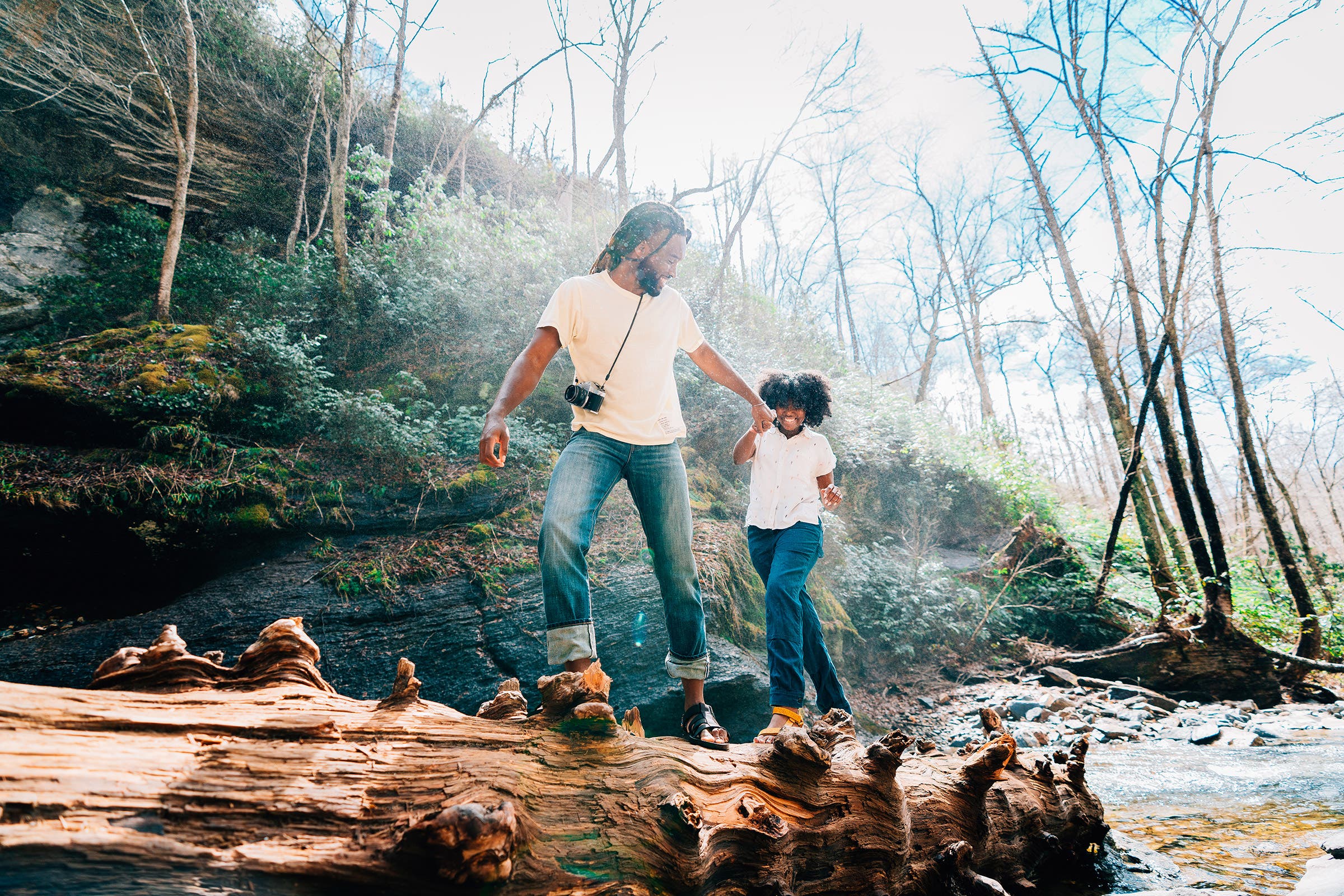 Hiking near Pisgah’s Looking Glass Falls