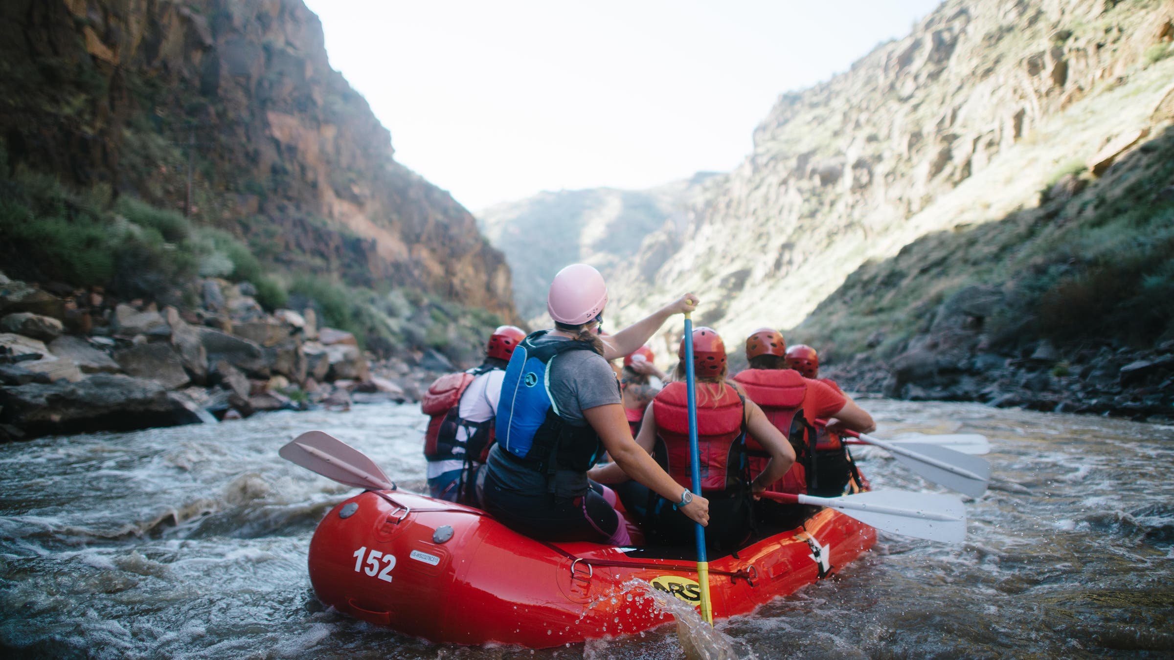 Running the rapids on the Arkansas River near Salida