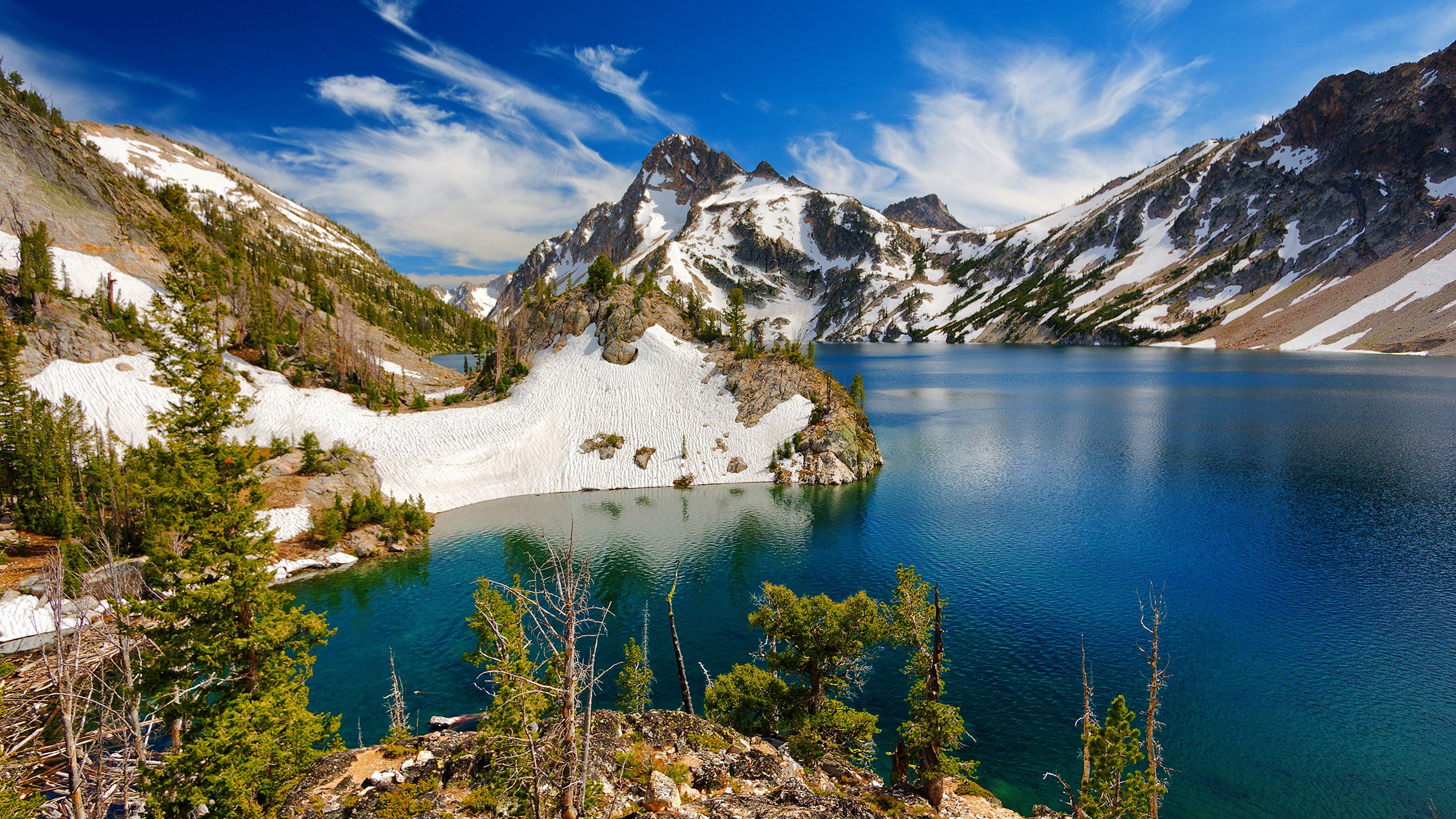 Alpine lakes and jagged peaks are less crowded in the Sawtooth Wilderness, part of Idaho’s 756,000-acre Sawtooth National Recreation Area.