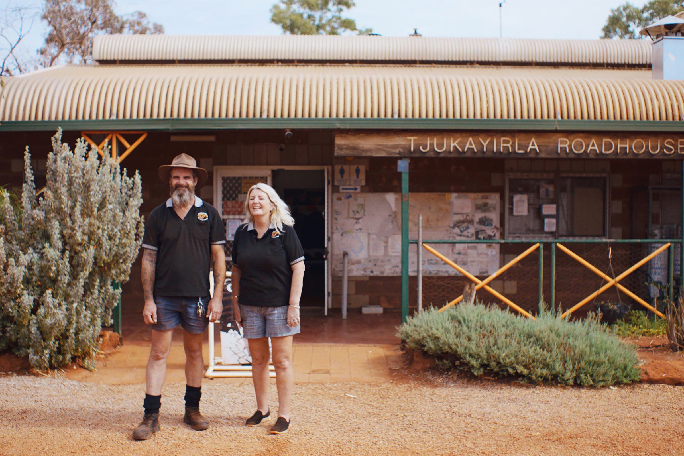 The only retail shop that carries Vollebak clothing, in the Great Victoria Desert, Western Australia