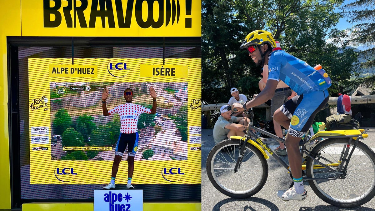 This Rwandan Cyclist Climbed l’Alpe d’Huez on a 40-Pound Single-Speed Bike