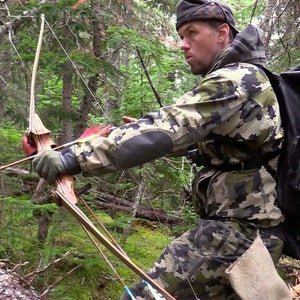 Adam Riley hunts a squirrel.