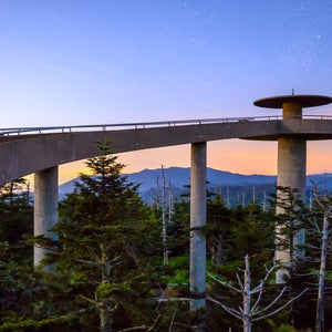 The observatory atop Clingmans Dome.