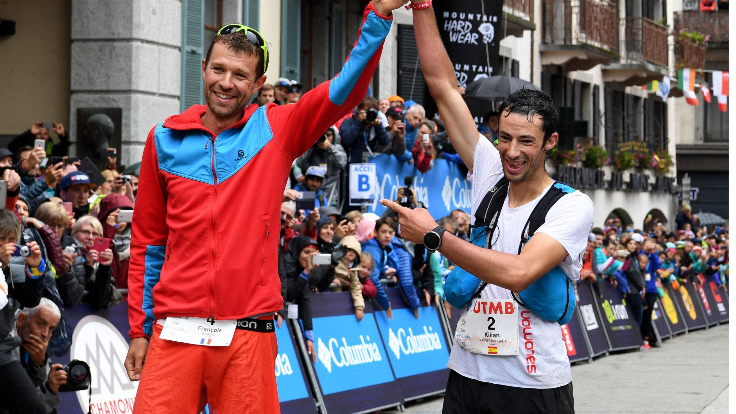 François D'Haene and KIllian Jornet