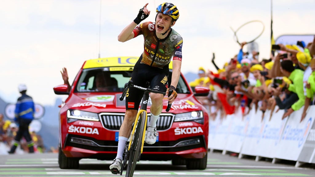 Jonas Vingegaard wins stage 11 of the Tour de France.