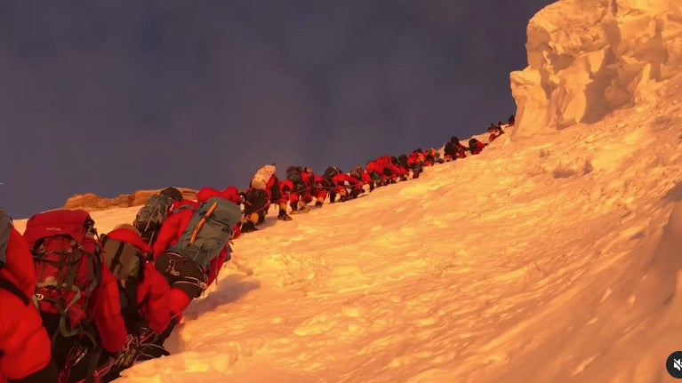 There Are Conga Lines and Huge Crowds on K2 Now