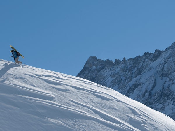 Female ski mountaineer