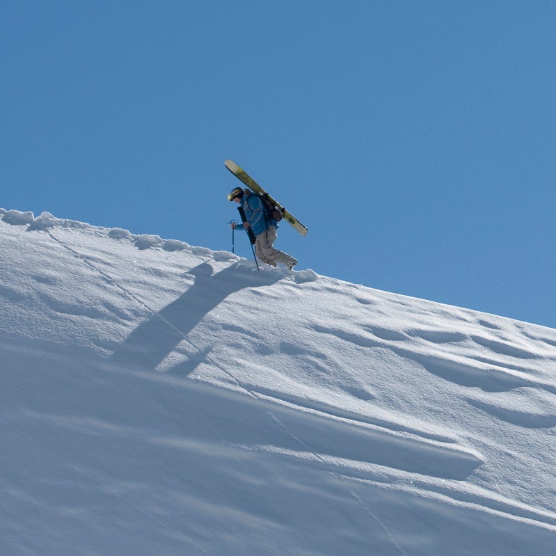 Female ski mountaineer