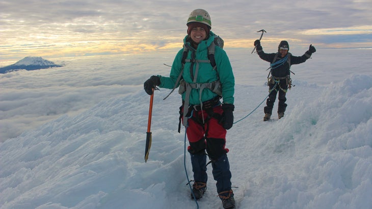 Shayna Unger on Cotopaxi. 