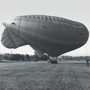 The Albatross, a 112-foot-long balloon Brian Boland built with his then wife, Kathy Wadsworth, in Farmington, Connecticut, in 1975