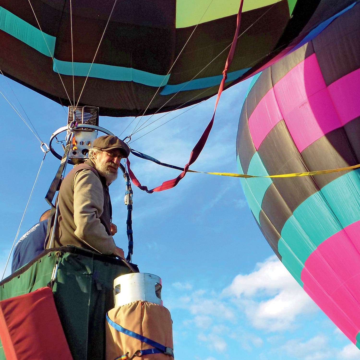 Boland taking off from the Post Mills Airport in 2019